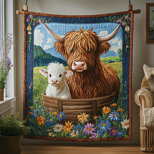 Cow and Calf Delight YR3112046CL Quilt