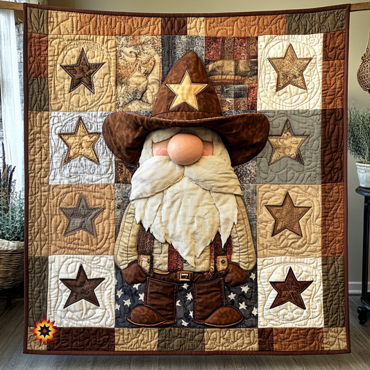 Cowboy Gnome WU1312003CL Quilt
