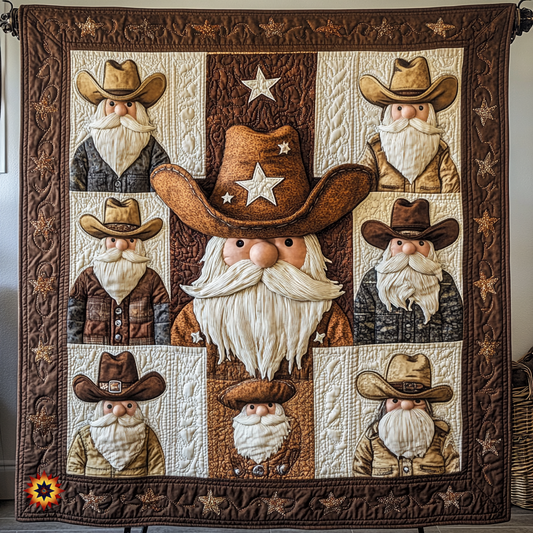 Cowboy Gnome WU1312029CL Quilt