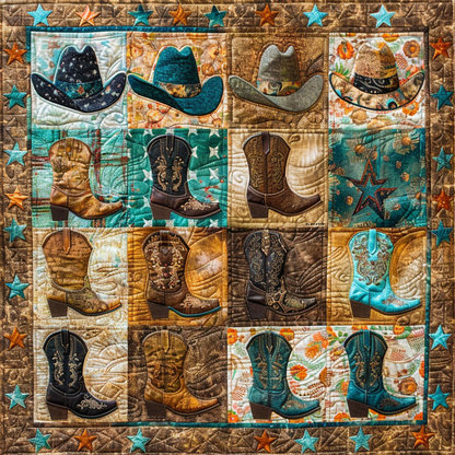 Cowboy Hats And Boots XR1306003CL Quilt