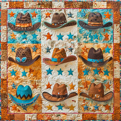 Cowboy Hats With Stars XR2008015CL Quilt