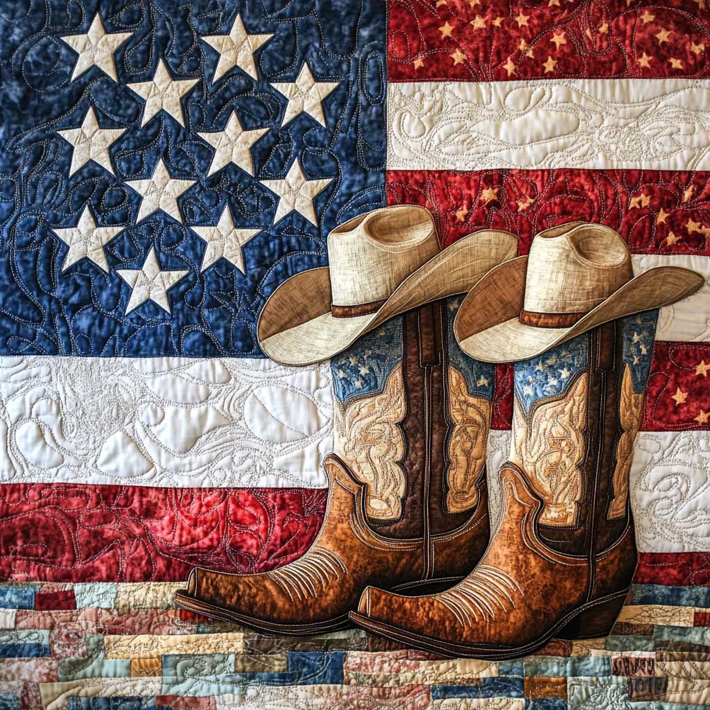 Cowboy Love America XR0508025CL Quilt