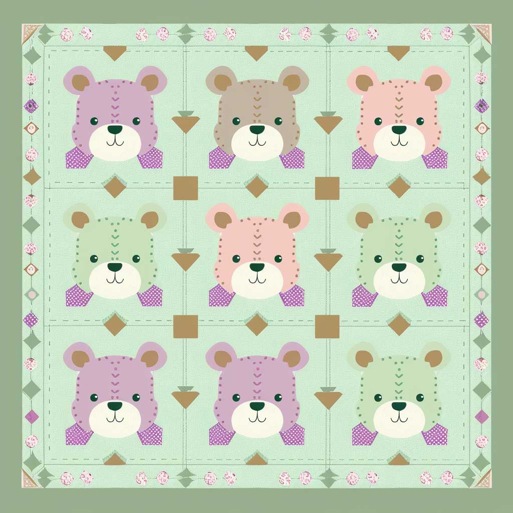 Cute Bears XR1807011CL Quilt