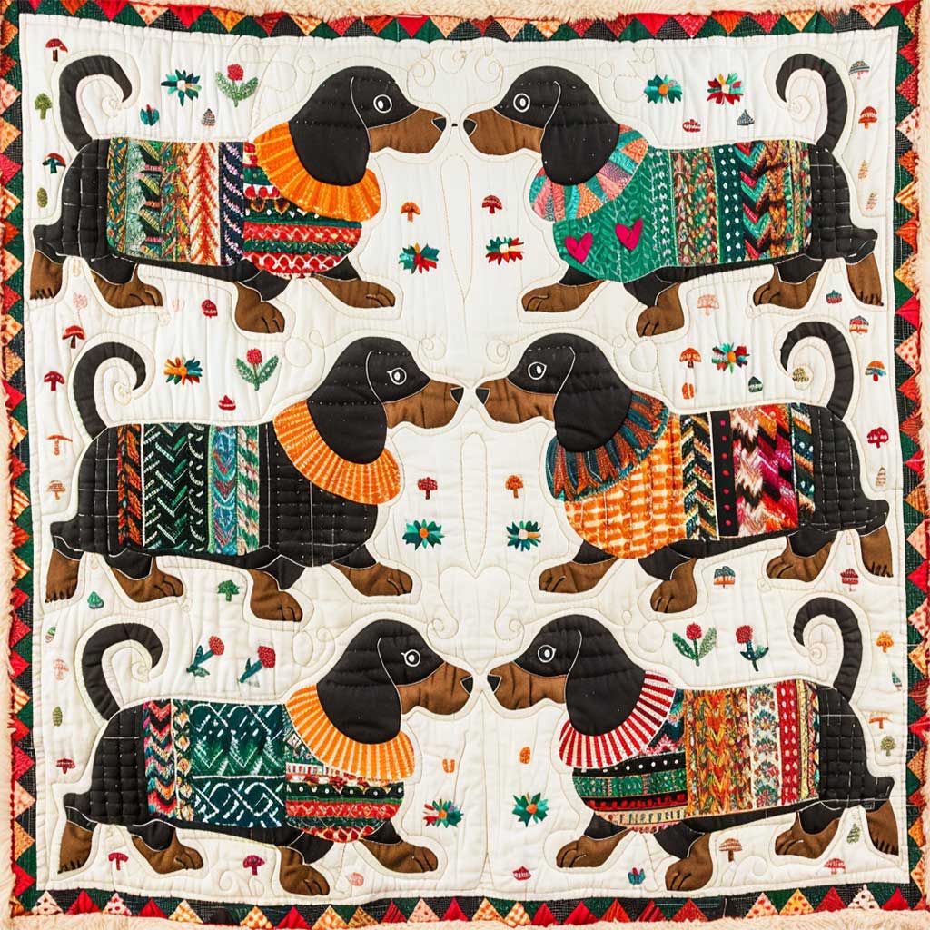 Cute Dachshunds WJ3107015CL Quilt