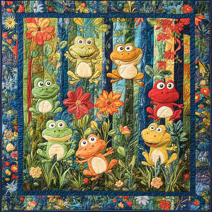 Cute Frogs XR0108001CL Quilt