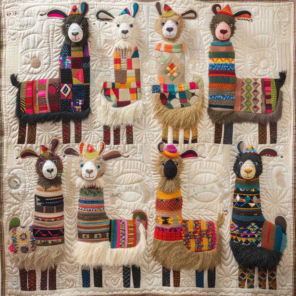 Snowy Llama CP1711067CL Quilt main image 1