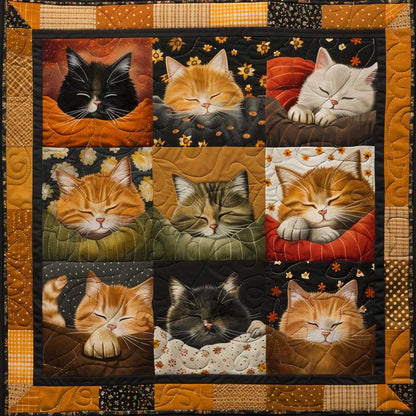 Cute Sleepy Cat XR1508001CL Quilt