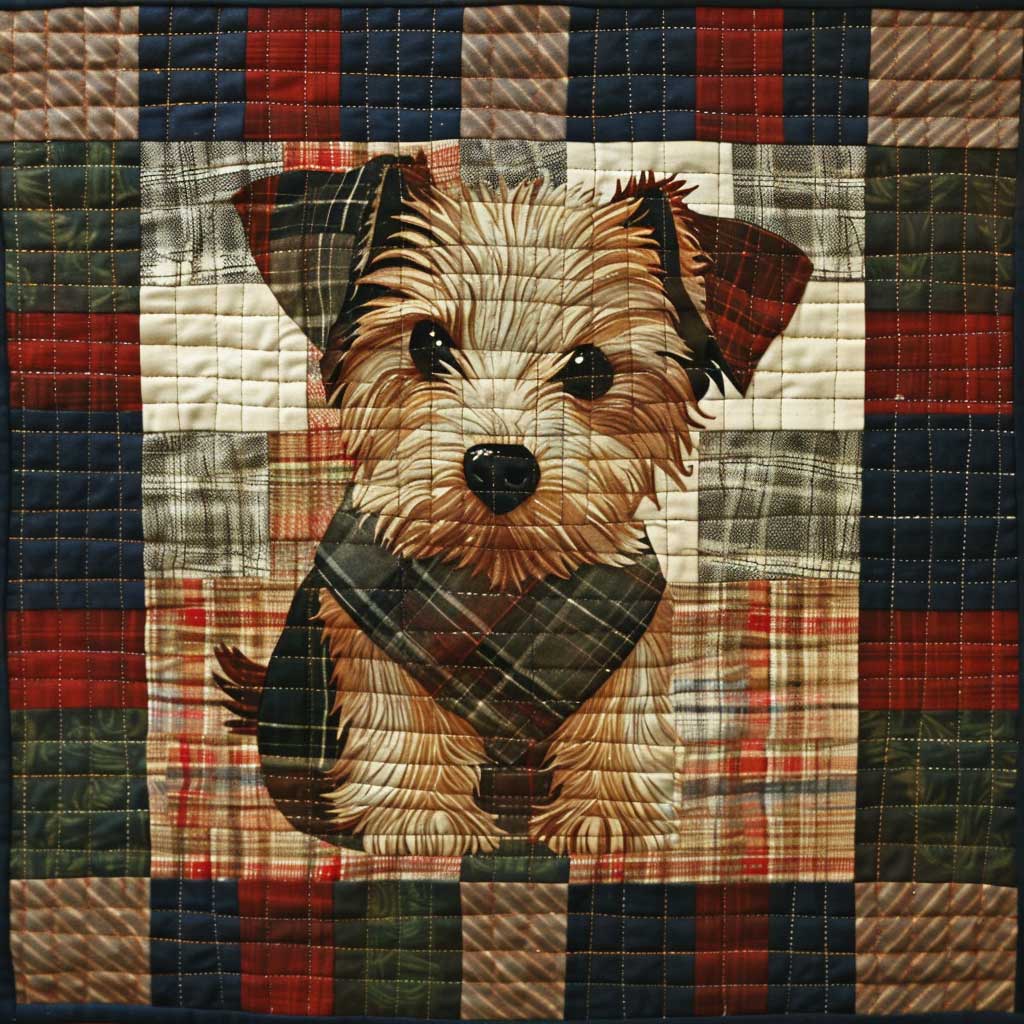 Cute Terrier Dog WJ0208012CL Quilt