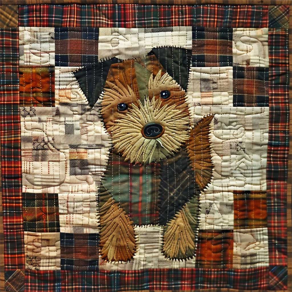 Cute Terrier Dog WJ2907014CL Quilt