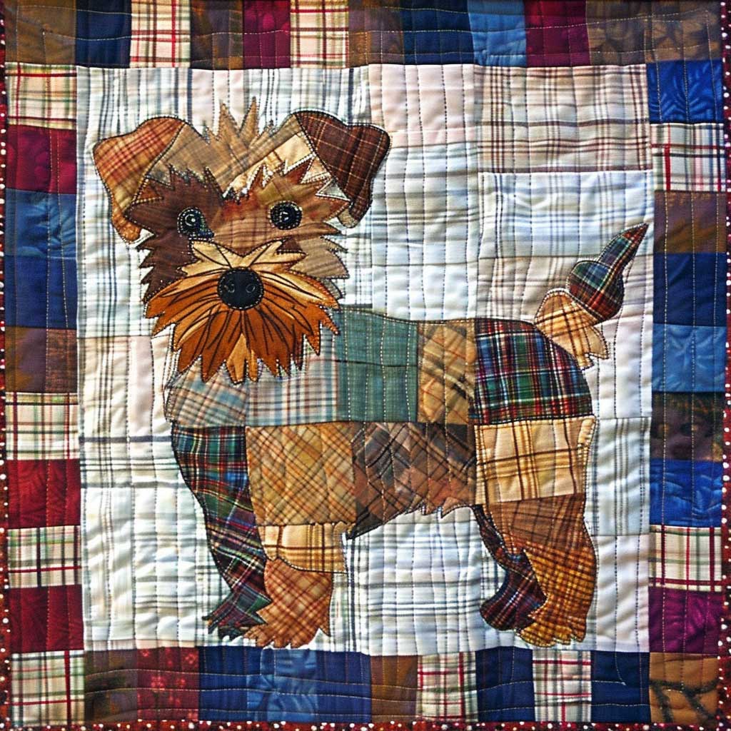 Cute Terrier Dog WJ2907015CL Quilt