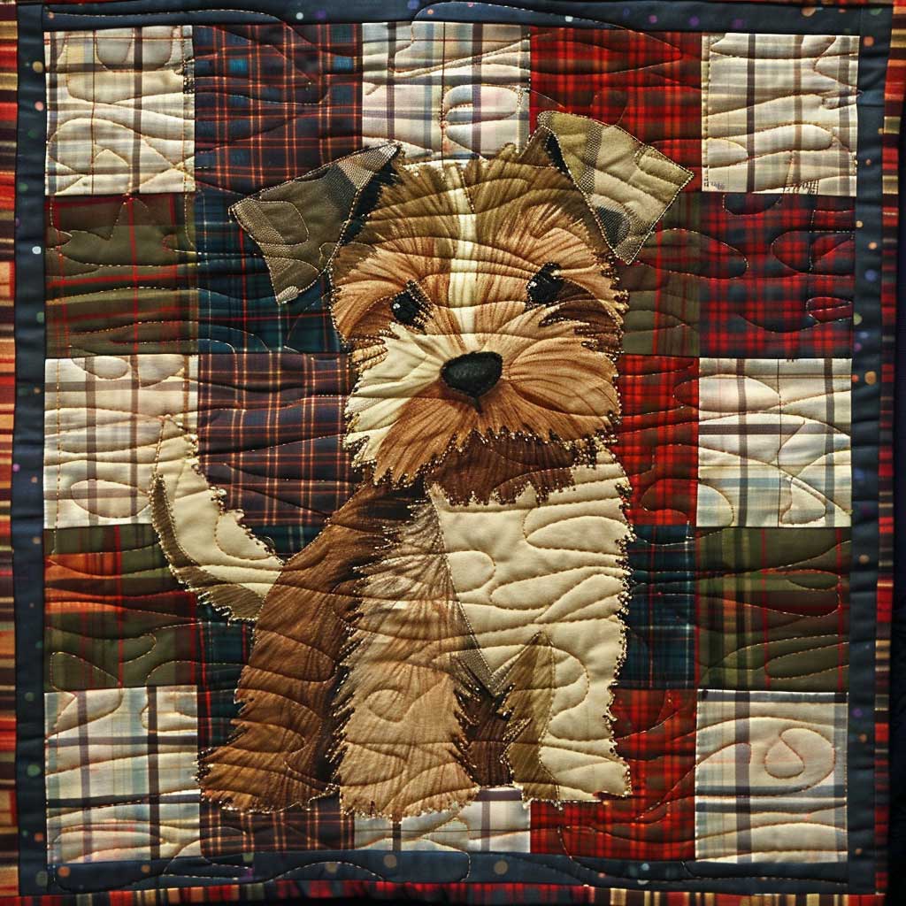 Cute Terrier Dog WJ3107016CL Quilt
