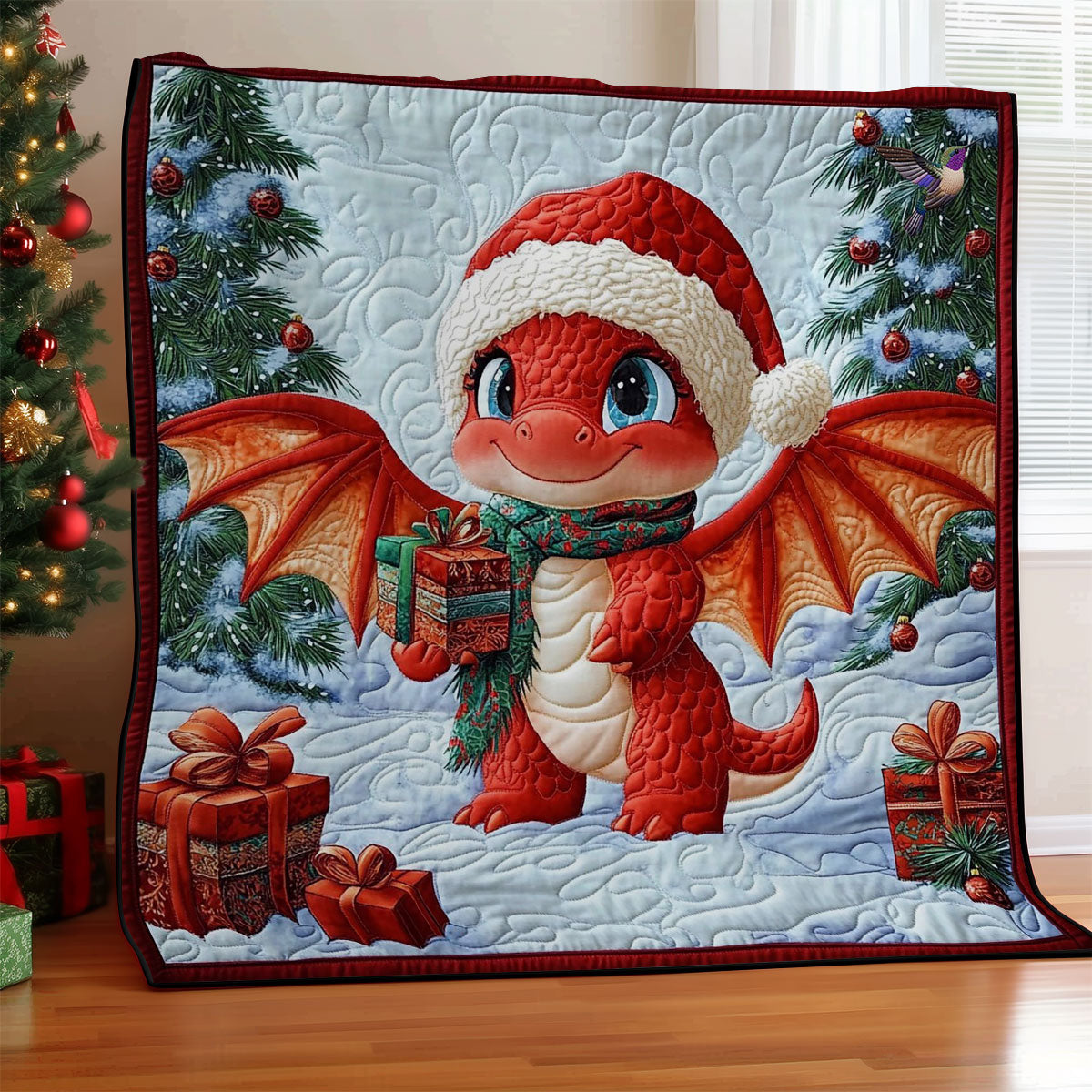 Santa Dragon WY0412023CL Quilt