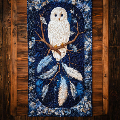 Native American Owl WY2802059CL Quilted Table Runner
