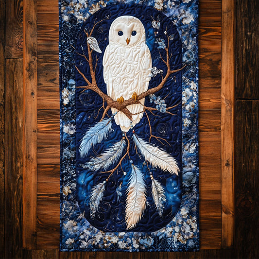 Native American Owl WY2802059CL Quilted Table Runner