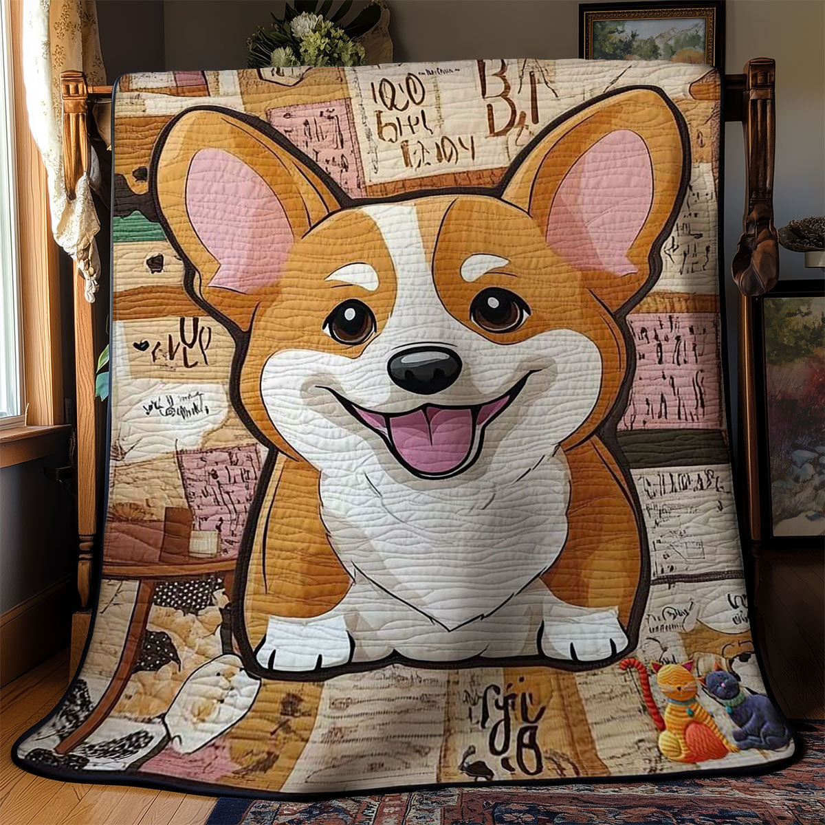 Corgi Love WN1010022CL Quilt