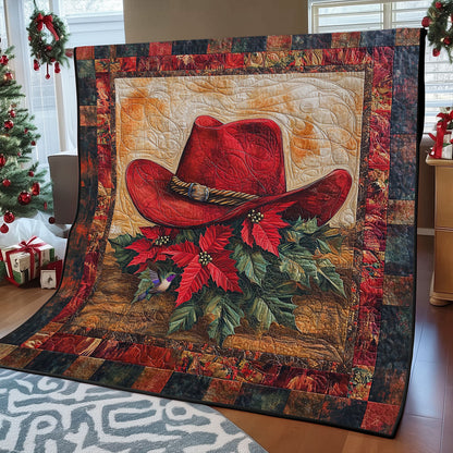 Christmas Cowboy Hat WY2111024CL Quilt