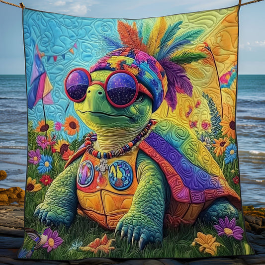Tie Dye Turtle WY2511038CL Quilt