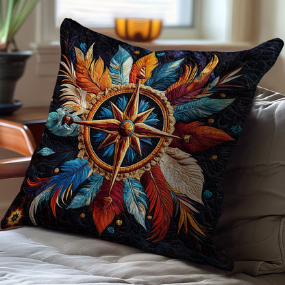 Feather Compass WY0412095CL Quilt Pillow Case