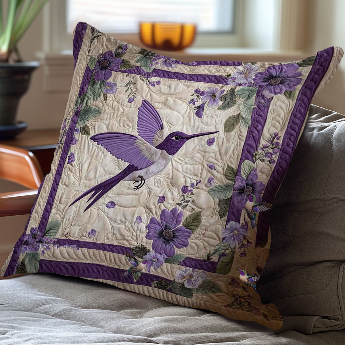 Hummingbird Lilac Dream WN0310107CL Quilt Pillow Case