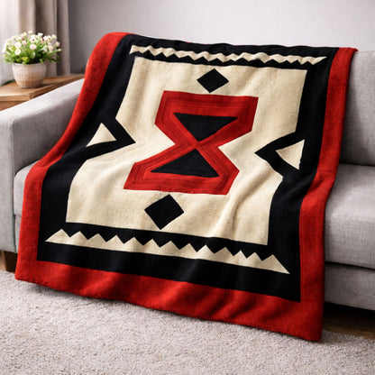 Crimson Tribal KL1901006CL Faux Fur Throw Blanket