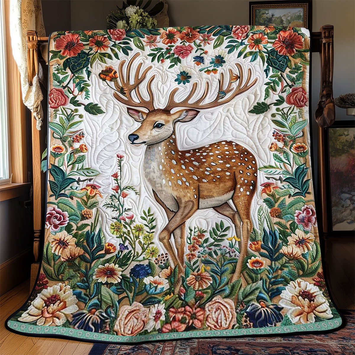 Nature Deer WJ1209017CL Quilt