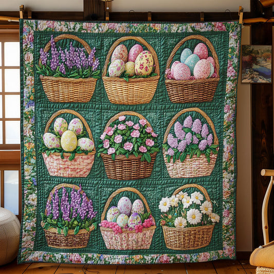 Eggs And Flowers Easter WN1501010CL Quilt