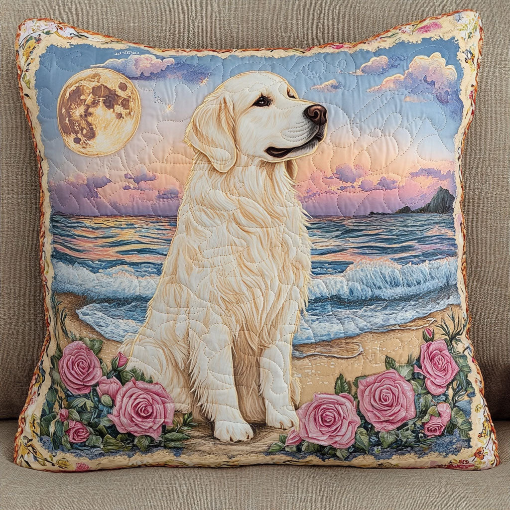 Golden Retriever Sea WT0703045CL Quilt Pillow Case