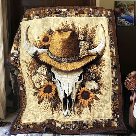 Bull Skull Cowboy WX0602007CL Quilt