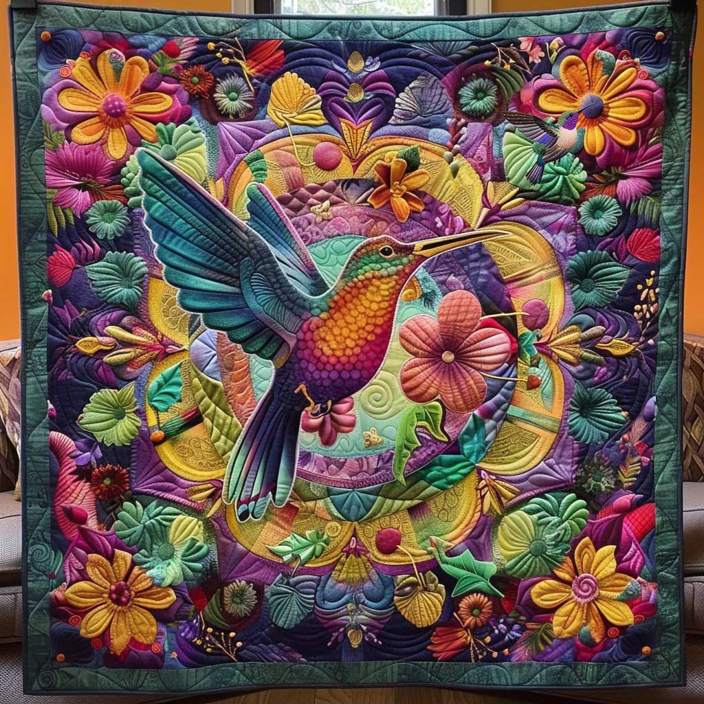 Hummingbird Garden WN1410031CL Quilt