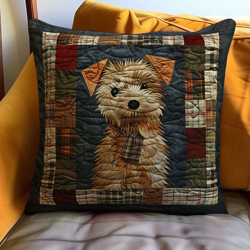 Cute Terrier Dog WJ1510031CL Quilt Pillow Case