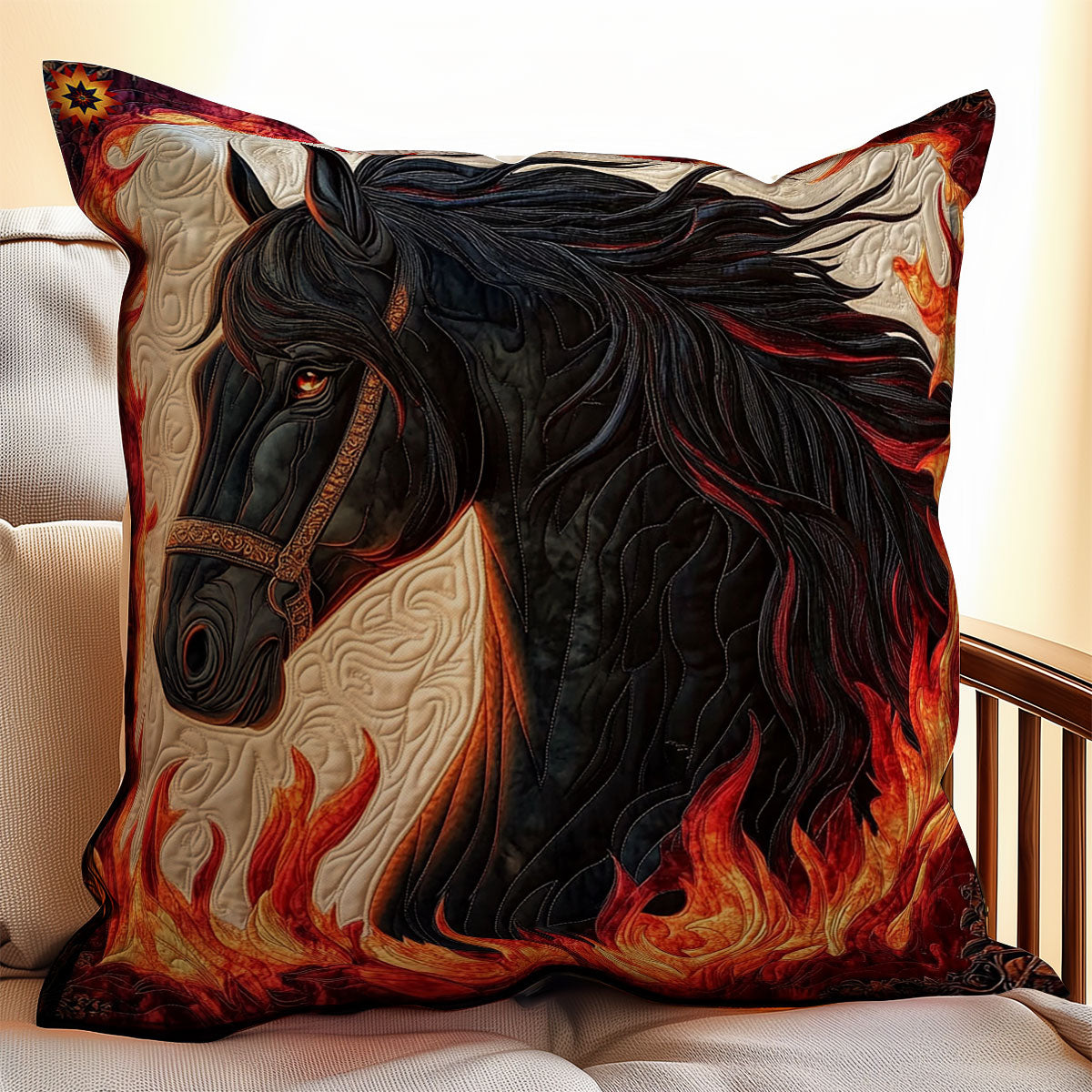 Fire Horse WY0312128CL Quilt Pillow Case