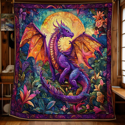 Mystic Dragon In Forest WY0602170CL Quilt