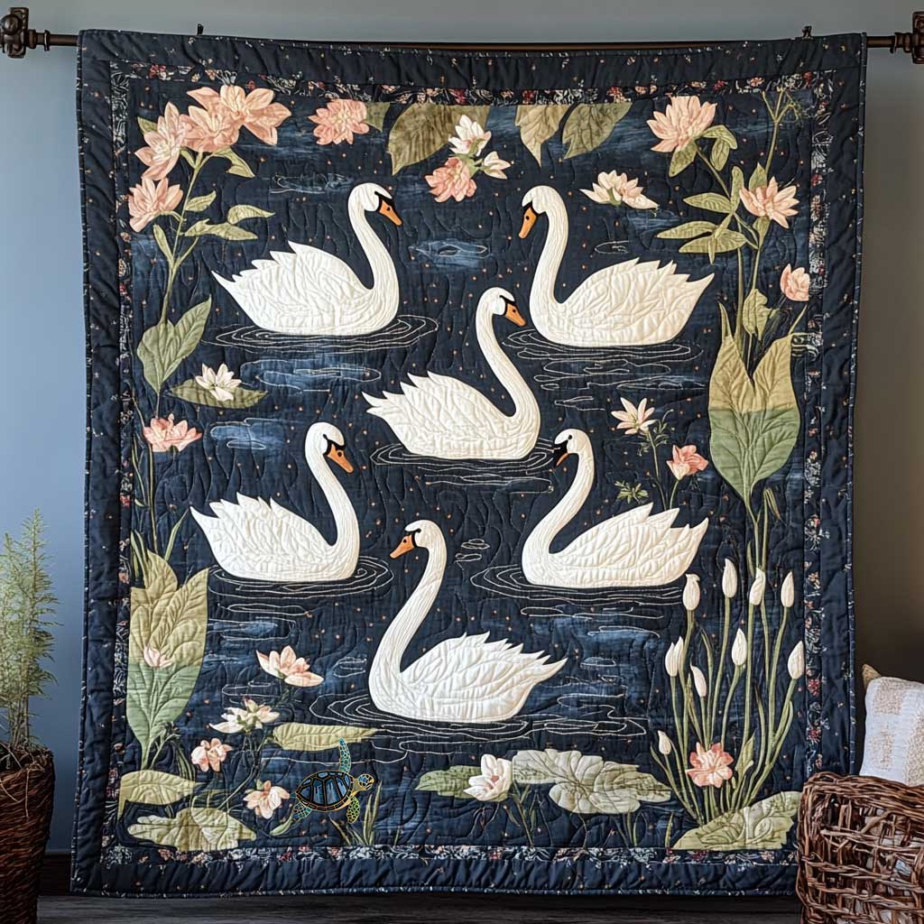 Spring Swan Lake WP1411030CL Quilt