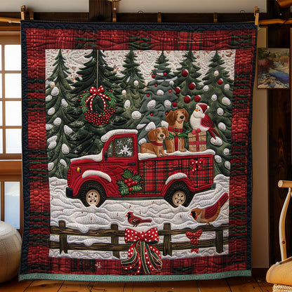 Dachshund Delivery On The Red Truck WN1109013CL Quilt