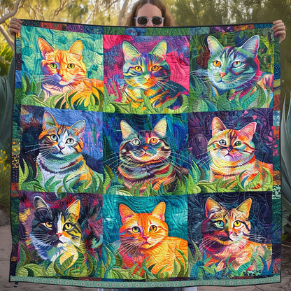 Colorful Cats WJ2809005CL Quilt