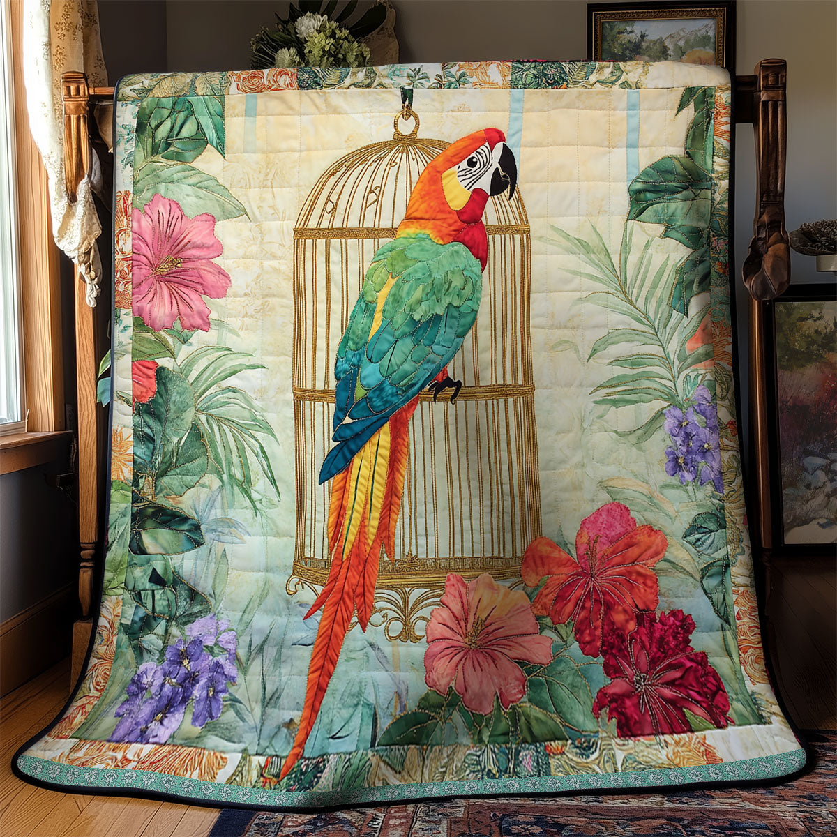Pretty Parrot WX1612032CL Quilt