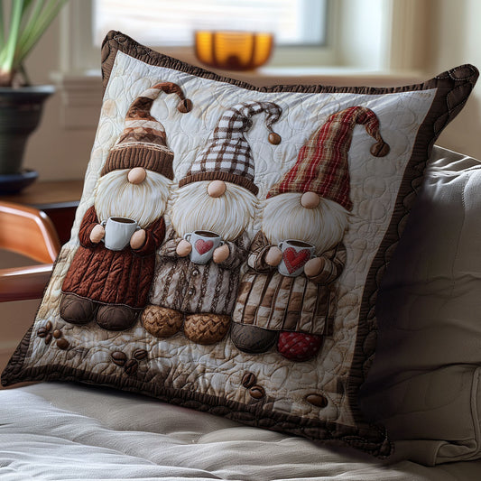 Coffee Gnome WY2701018CL Quilt Pillow Case