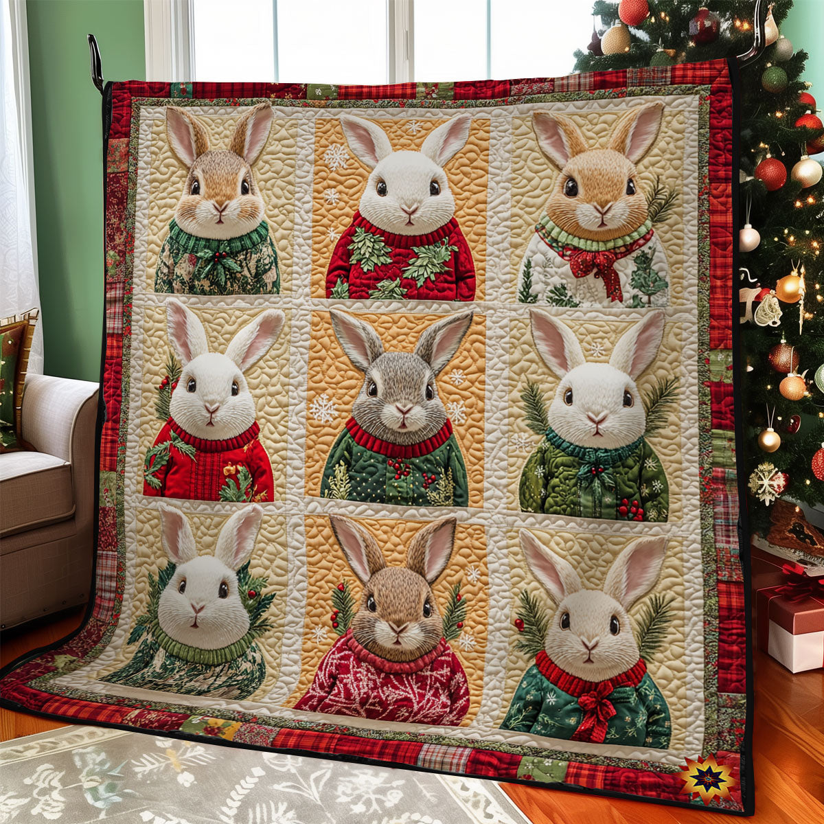 Winter Rabbit WY1411018CL Quilt