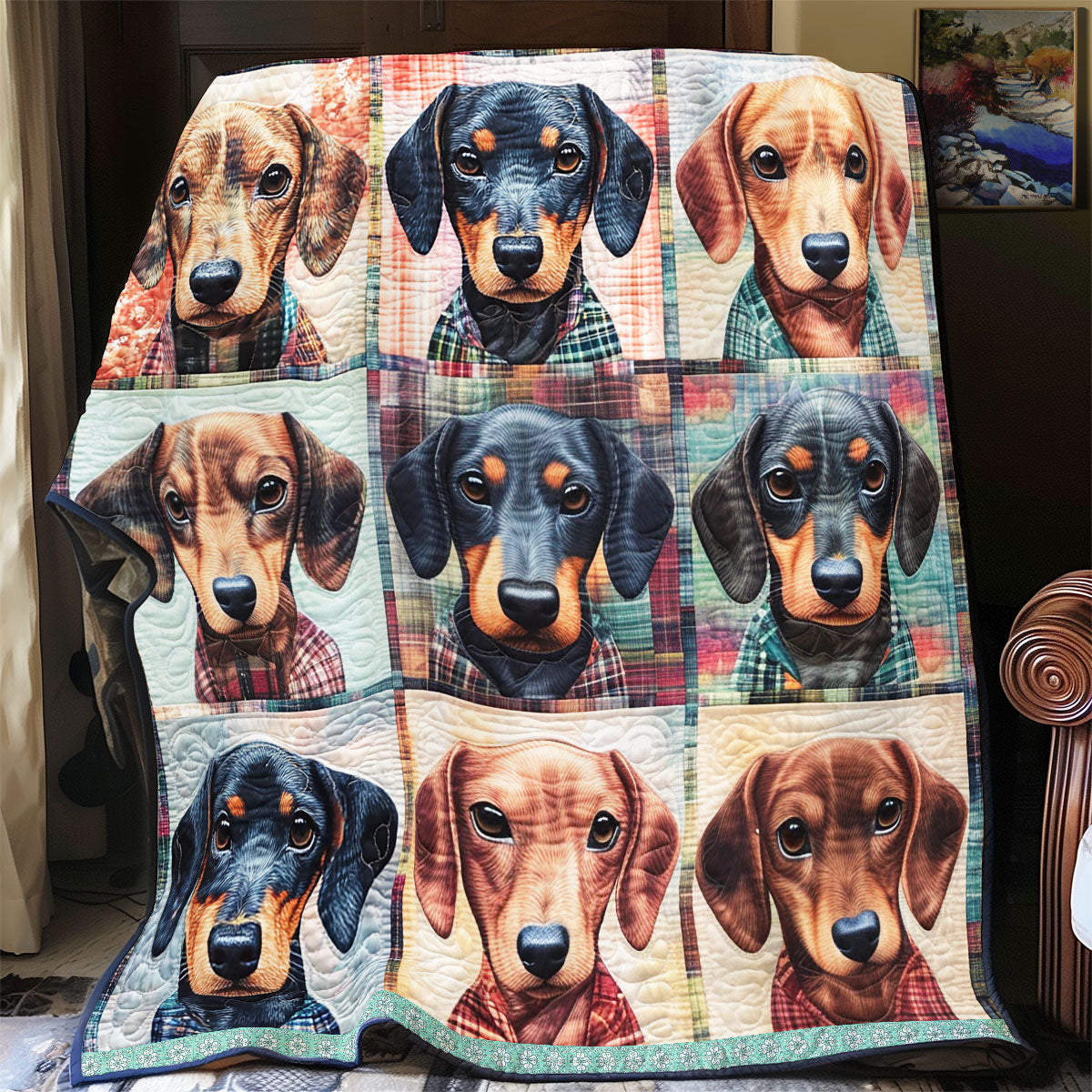 Dachshund WU2809002CL Quilt