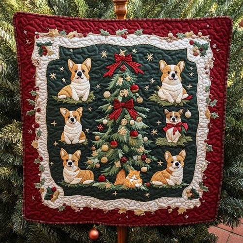 Corgi Christmas Cheer WN0710059CL Quilt