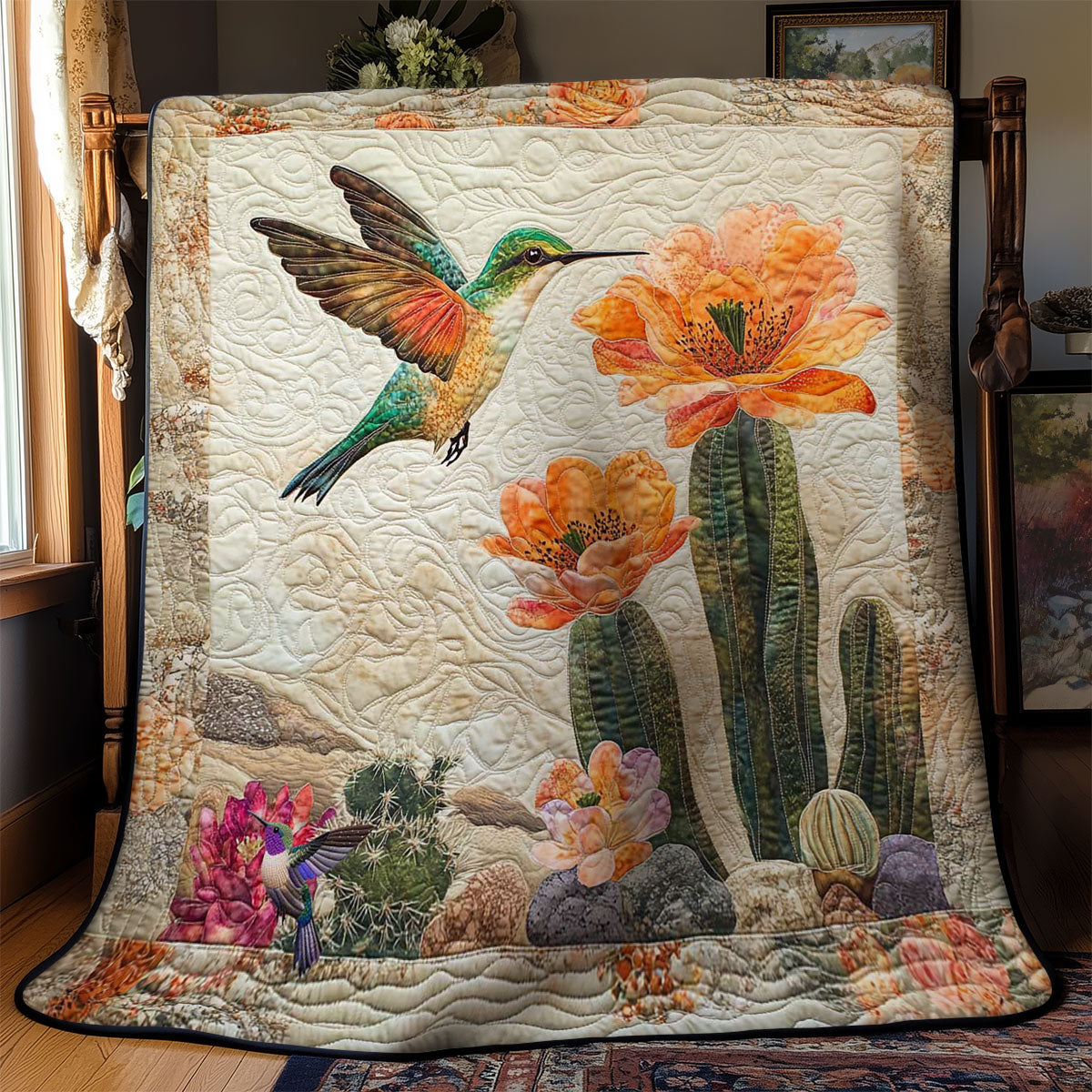 Cactus Hummingbird WN2311077CL Quilt