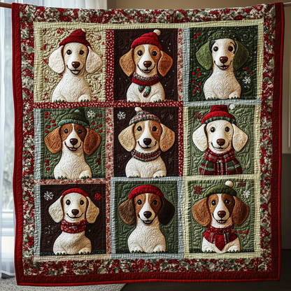 Happy Dachshunds XR2009023CL Quilt