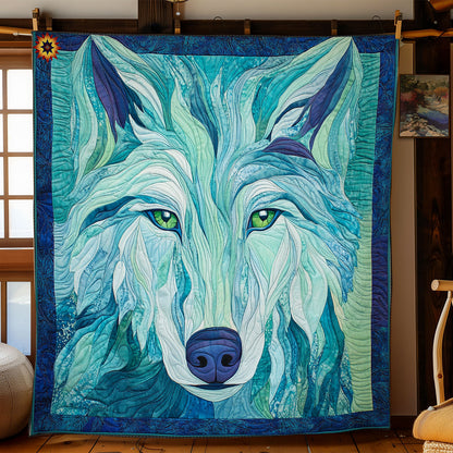 Blue Wolf WY0811035CL Quilt