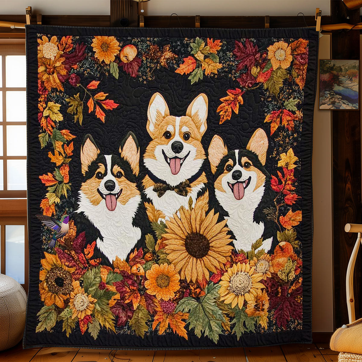 Cute Corgi WN3110085CL Quilt