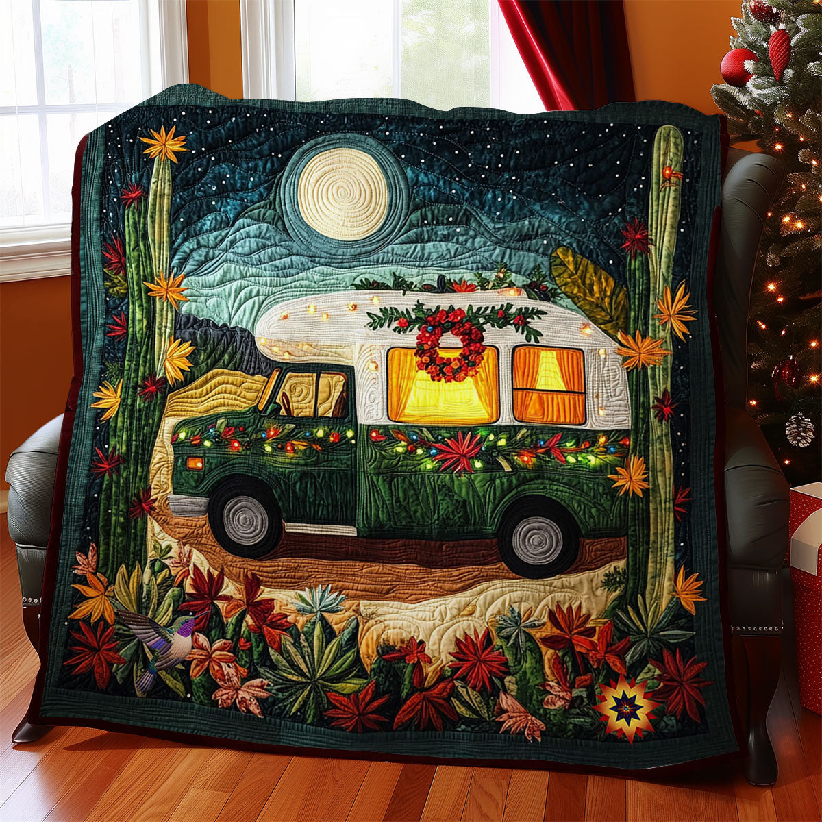 Christmas Camping WY2611033CL Quilt