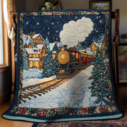 Train In Christmas WX0512036CL Quilt