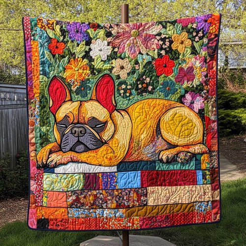 French Bulldog Bookish Bliss WN2709151CL Quilt