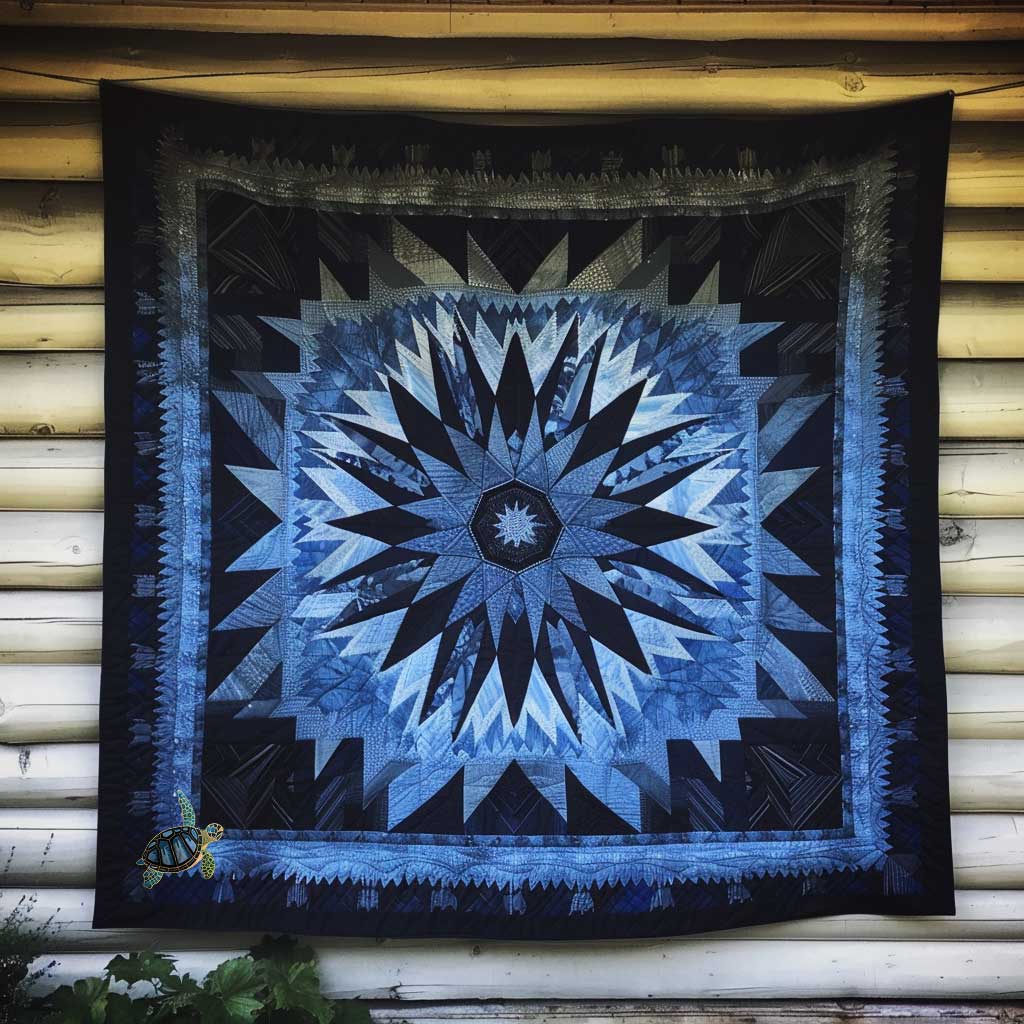 Native Starry Blue Bloom WN1110025CL Quilt