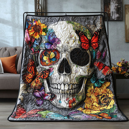 Flower Skull WU2610014CL Quilt