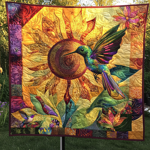 Hummingbird Floral Fantasy WN0310064CL Quilt